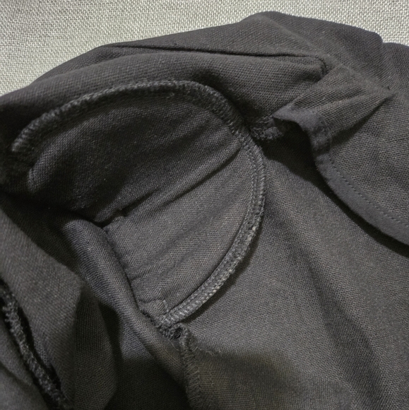 LULUS Miss Punctuality Lightweight Linen Blend Blazer In Black Size Large - Picture 10 of 12